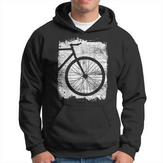 Fahrrad-Silhouette Grafik-Hoodie in Schwarz, Stilvolles Radfahrer-Tee - Seseable