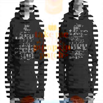 Fall Take Me To The Pumpkin Patch Thanksgiving Retro Men Hoodie - Thegiftio UK