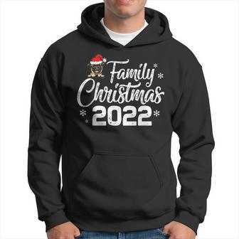 Family Christmas 2022 For Pug Dog Lover Santa Hat Xmas Men Hoodie Graphic Print Hooded Sweatshirt - Seseable