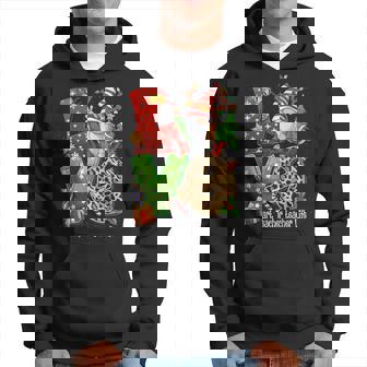 Family Christmas Women Men Love Art Teacher Teacher Gnome Men Hoodie - Thegiftio