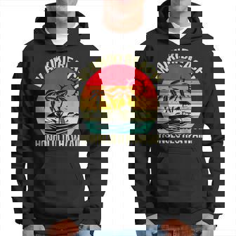 Family Vacation Vintage Retro Honolulu Hawaii Waikiki Beach Men Hoodie Graphic Print Hooded Sweatshirt - Thegiftio