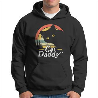 Fathers Day 2023 Funny Meow Cat Daddy Mens Cat Dad Hoodie - Thegiftio UK