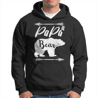 Fathers Day Gift From Wife Papa Bear Grandpa Dad Birthday Hoodie - Seseable