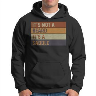 Fathers Day Gift Not Just A Beard Its A Saddle Gifts For Men Hoodie - Thegiftio UK
