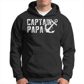 Fathers Day Lake Life Grandpa Apparel Pontoon Captain Papa Gift For Mens Hoodie | Mazezy