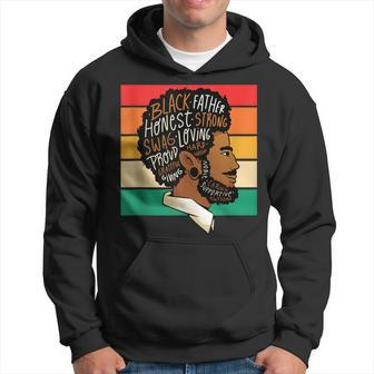 Fathers Day | Black History Month | Retro Black Father Hoodie - Thegiftio UK