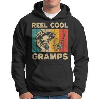 Fathers Day Present Funny Fishing Reel Cool Gramps Hoodie - Thegiftio UK