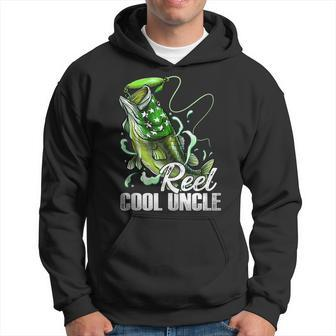 Fathers Day Reel Cool Uncle Fishing Dad Daddy Fathers Hoodie - Thegiftio UK