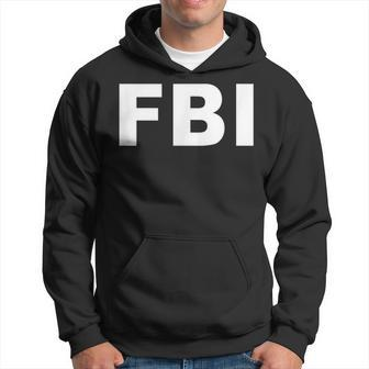 Fbi Halloween Costume Federal Law Enforcement Hoodie - Seseable