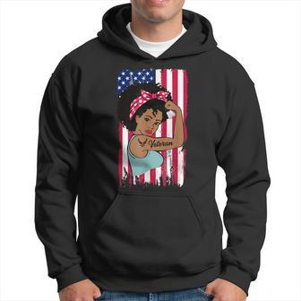 Female Air Force Veteran African American Women Usaf Men Hoodie Graphic Print Hooded Sweatshirt - Seseable