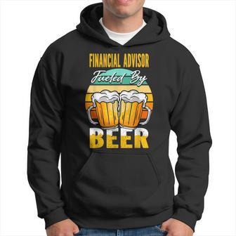 Financial Advisor Fueled By Beer - Funny Beer Lover Gift Men Hoodie Graphic Print Hooded Sweatshirt - Seseable