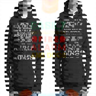 Fire Alarm Tech Dad Mom Fire Alarm Installer Technician Hoodie | Mazezy