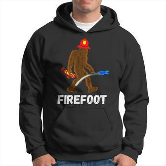 Fire Fighter Bigfoot Fireman Funny Sasquatch Firefighter Hoodie - Seseable
