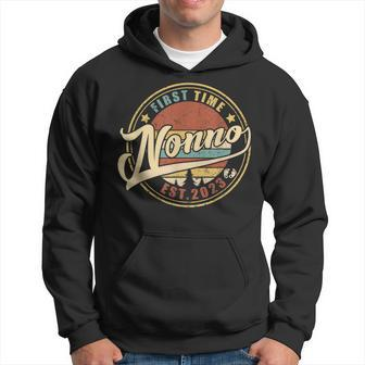 First Time Nonno 2023 Funny For Promoted To Dad Gift Gift For Mens Hoodie | Mazezy