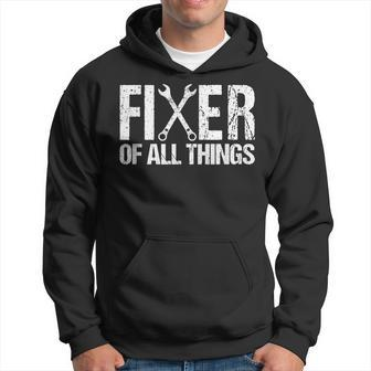 Fixer Of All Things Vintage Tools Dad Fathers Day Handyman Hoodie | Mazezy CA