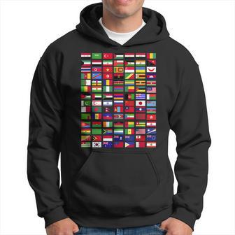 Flaggen Der Welt Spruch Geschenk Reisen Weltreise Geschenkid Hoodie - Seseable