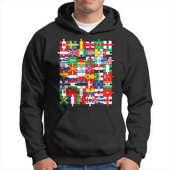 Flags Of Countries Of The World International Flag Puzzle Hoodie | Mazezy DE