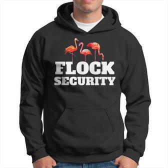 Flamingo Flock Security Beach Vacation Birthday Men Hoodie - Thegiftio UK