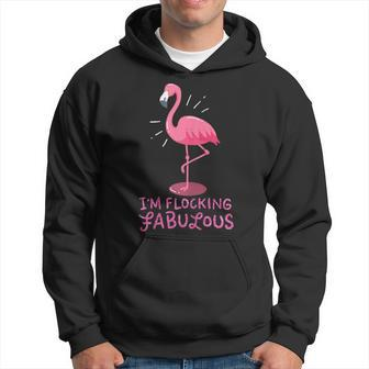 Im Flocking Fabulous Pink Flamingo Bird Flamingo Men Hoodie - Thegiftio UK