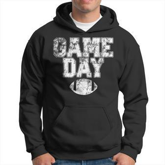 Football Day Game Vintage Distressed Graphic Mens Womens Dad Hoodie - Seseable