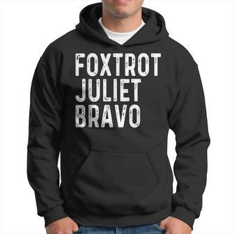Foxtrot Juliet Bravo Retro Vintage America Us Military Hoodie | Mazezy