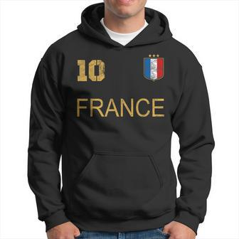 France Jersey Number Ten Soccer French Flag Futebol Fans V2 Hoodie - Thegiftio UK
