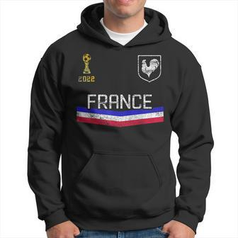 France Soccer Fans Jersey French Flag Football Lovers Men Hoodie Graphic Print Hooded Sweatshirt - Seseable