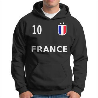 France Soccer Football Fan 2022 Two Stars 10 Men Hoodie Graphic Print Hooded Sweatshirt - Seseable