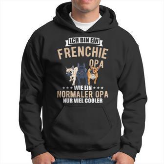 Französische Bulldogge Opa Hoodie für Herren, Hundebesitzer Tee - Seseable