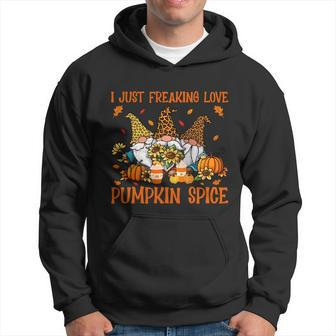 Freaking Love Pumpkin Spice Thanksgiving Gnome Sunflower Gift Hoodie - Monsterry DE