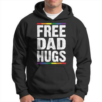 Free Dad Hugs Lgbt Supports Happy Pride Month Gift For Mens Hoodie | Mazezy UK