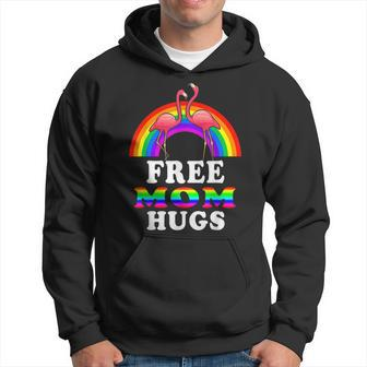 Free Mom Hugs Lgbt Flamingo Rainbow Men Hoodie - Thegiftio UK