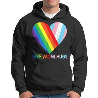 Free Mom Hugs Lgbt Pride Transgender Rainbow Flag Hoodie | Mazezy AU