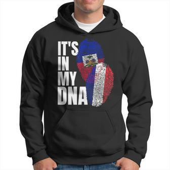 French And Haitian Mix Dna Heritage Flag Gift Hoodie - Seseable