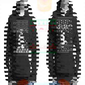 French Bulldog Santa Hat Funny Ugly Christmas Pajama Holiday Men Hoodie Graphic Print Hooded Sweatshirt - Thegiftio UK