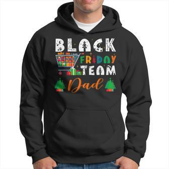 Friday Shopping Team Dad Family Christmas Black Xmas Pajama Hoodie | Mazezy
