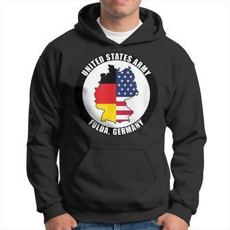Fulda Germany United States Army Military Veteran Gift Men Hoodie Graphic Print Hooded Sweatshirt - Seseable