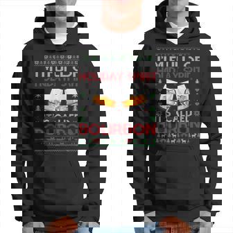 Im Full Of Holiday Spirit Bourbon Ugly Christmas Sweater Men Hoodie - Thegiftio