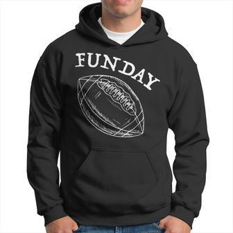 Funday American Football Dad Fathers Day Son Daddy Matching Hoodie | Mazezy