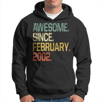 Funny 21 Years Old Vintage Awesome Since February 2002 Hoodie - Seseable