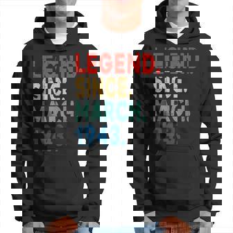 Funny 80 Years Old Gifts March 1943 Vintage 80Th Birthday Hoodie | Mazezy