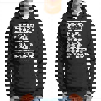 Funny Best Cat Dad Ever Cat Lovers Fathers Day Pets Gift For Mens Hoodie | Mazezy