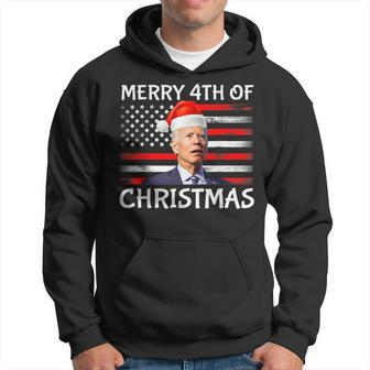 Funny Biden Confused Merry Happy 4Th Of July Christmas Flag Men Hoodie Graphic Print Hooded Sweatshirt - Seseable