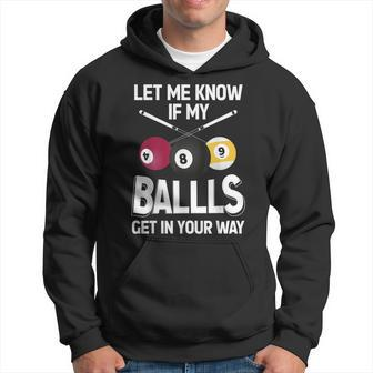 Funny Billiard 8 Ball Play Pool Table Cue Stick Snooker Hoodie | Mazezy