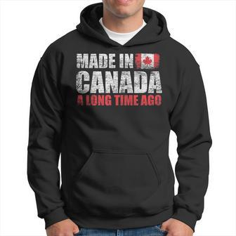 Funny Canadian Flag Made In Canada A Long Time Ago Canada Men Hoodie Graphic Print Hooded Sweatshirt - Seseable