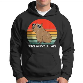 Funny Capybara Dont Be Worry Be Capy Funny Capybara Costume Hoodie | Mazezy