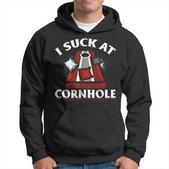 Funny Cornhole - I Suck At Cornhole Hoodie | Mazezy DE