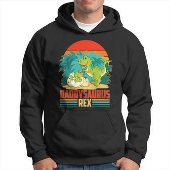 Funny Cute Daddysaurus Rex Hoodie - Monsterry