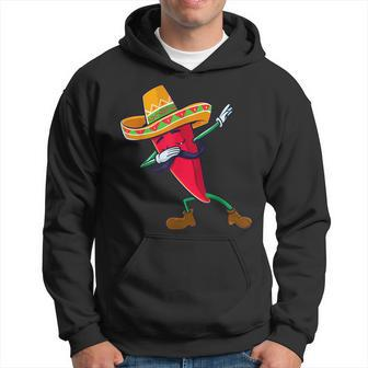 Funny Dabbing Chili Mexican Pepper Dab Hoodie | Mazezy