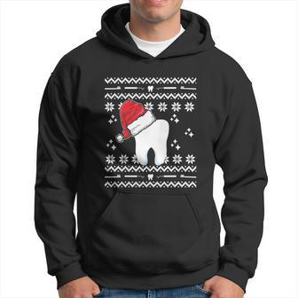 Funny Dentist Xmas Tooth Dental Assistant Ugly Christmas Gift Hoodie - Monsterry UK